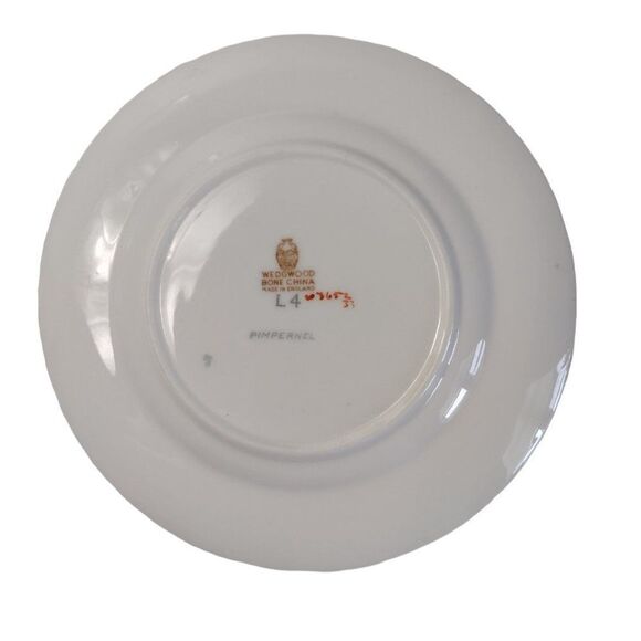 Vintage Set of 4 Wedgwood PIMPERNEL PINK Bone China Bread & Butter Plates W3652 - Picture 4 of 5